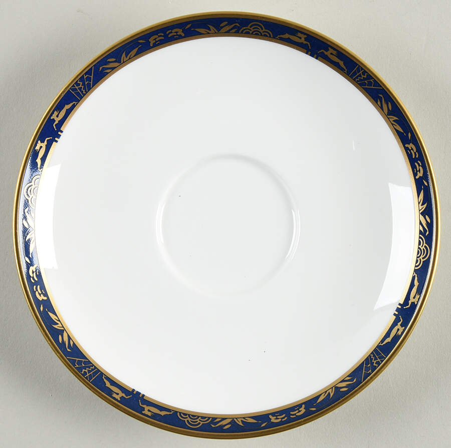 Blue Esplanade Saucer by Pfaltzgraff-1
