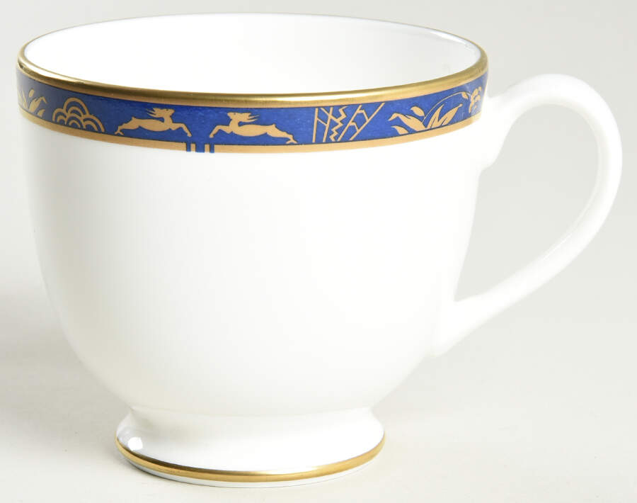 Blue Esplanade Footed Cup by Pfaltzgraff-1