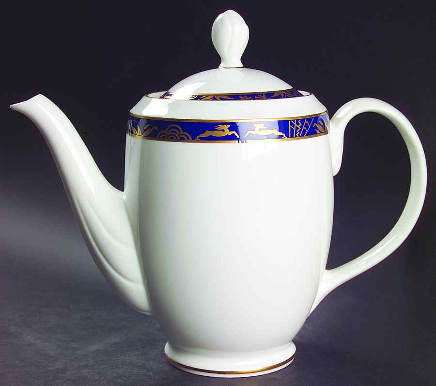 Blue Esplanade Coffee Pot & Lid by Pfaltzgraff-1