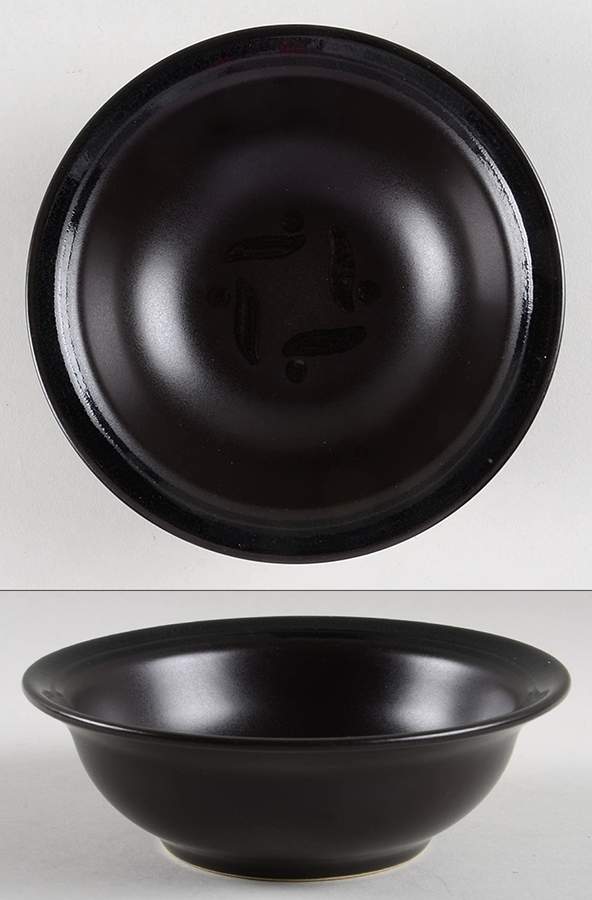 Black Pinwheels Soup/Cereal Bowl by Pfaltzgraff-1
