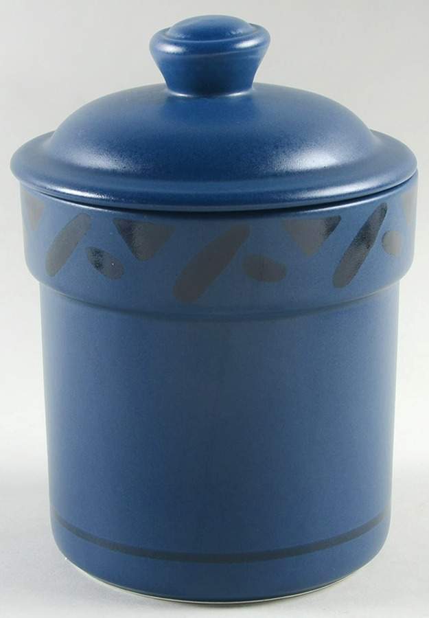 Blue Pinwheels Small Canister & Lid by Pfaltzgraff-1