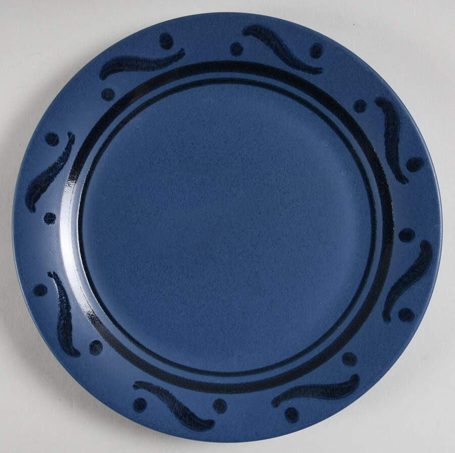 Blue Pinwheels Dinner Plate by Pfaltzgraff-1