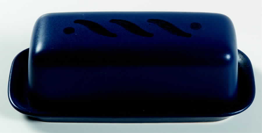 Blue Pinwheels 1/4 Lb Covered Butter by Pfaltzgraff-1