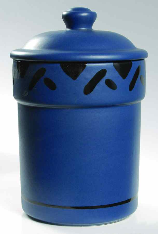 Blue Pinwheels Large Canister & Lid by Pfaltzgraff-1