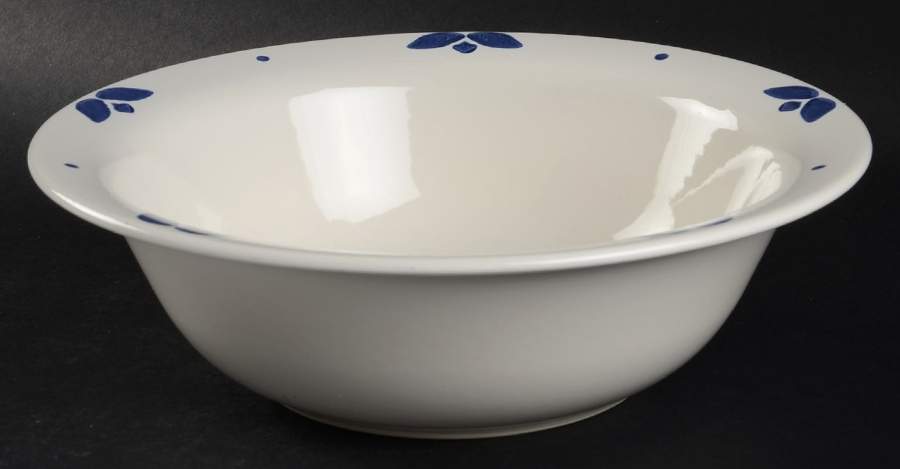 Blue Tulip 9" Round Vegetable Bowl by Pfaltzgraff-1