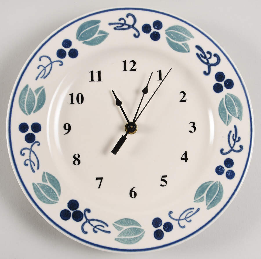 Blueberry 1-2" depth  Clock Plate HC by Pfaltzgraff-1