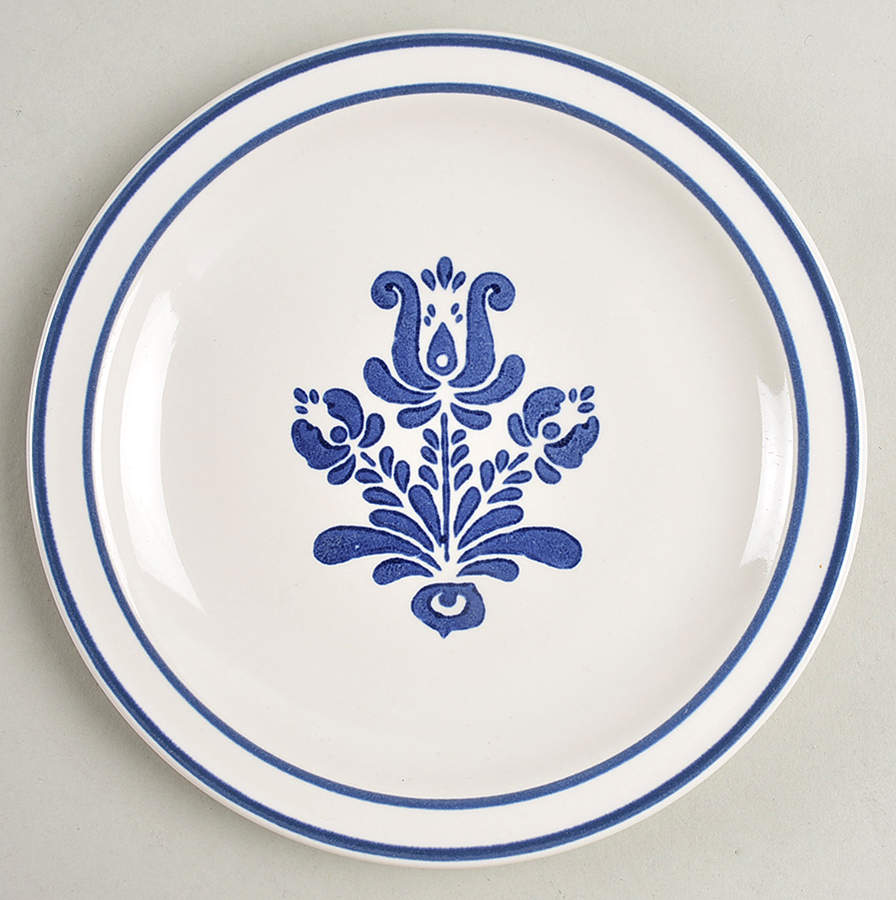 Blue Village Salad Plate by Pfaltzgraff-1