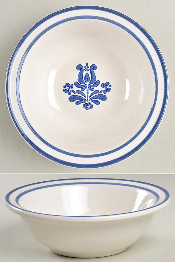 Blue Village Rim Cereal Bowl by Pfaltzgraff-1