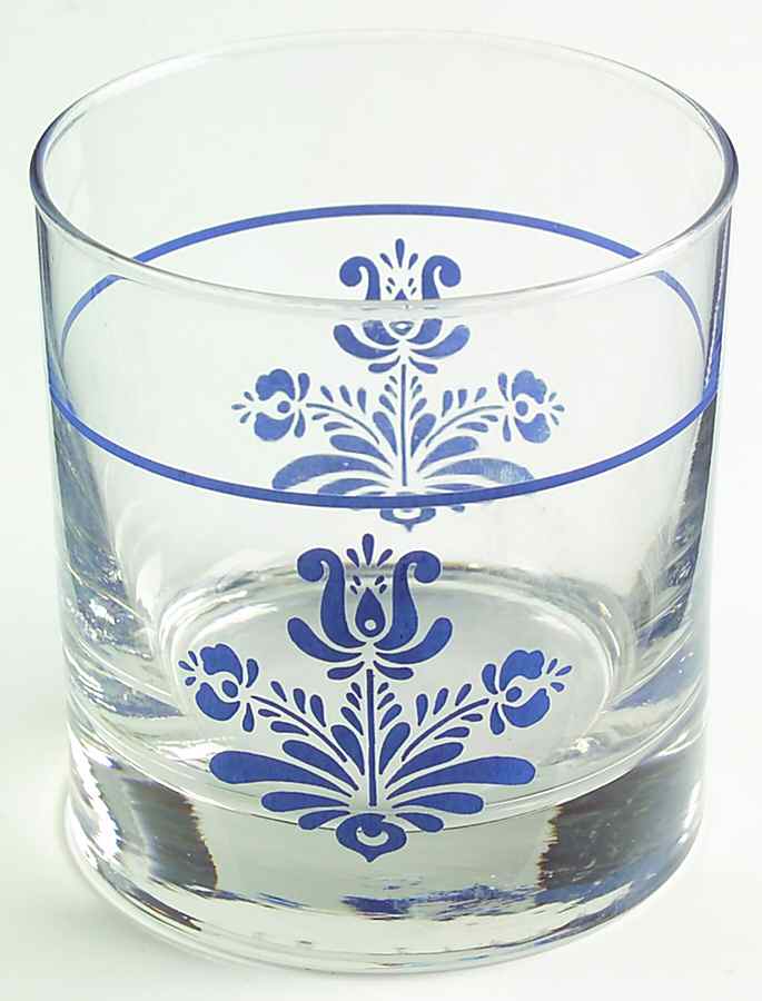 Blue Village 10 Oz Glassware Double Old Fashioned by Pfaltzgraff-1