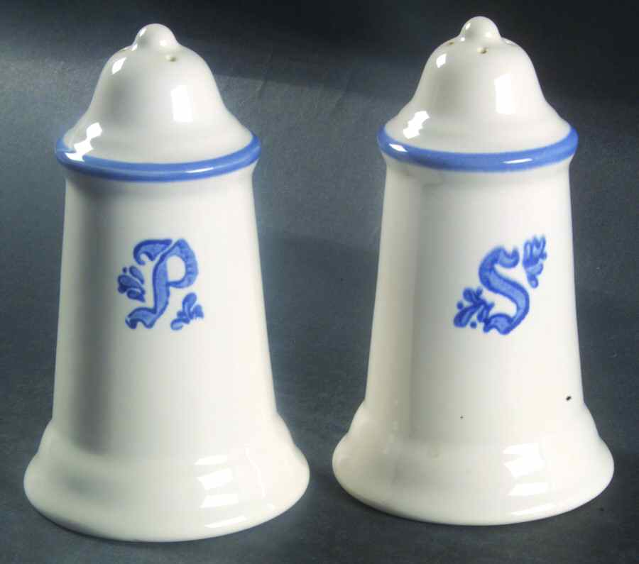 Blue Village Salt & Pepper Set by Pfaltzgraff-1