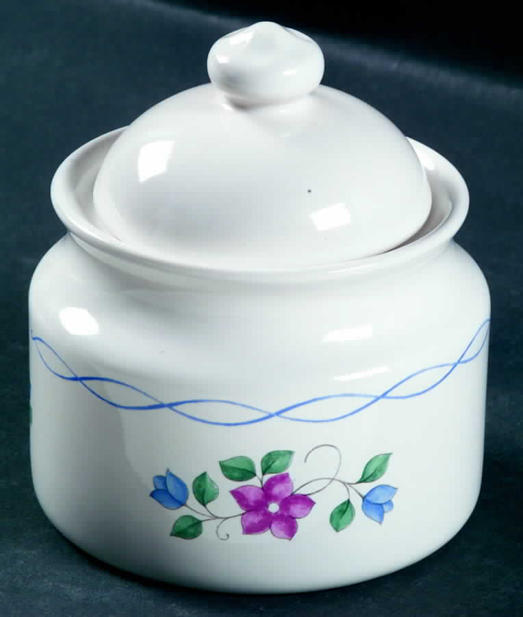 Bonnie Brae Sugar Bowl & Lid by Pfaltzgraff-1