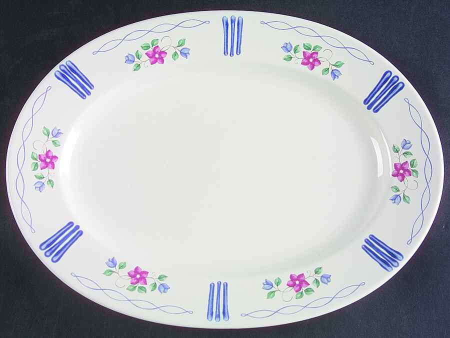 Bonnie Brae 12" Oval Serving Platter by Pfaltzgraff-1