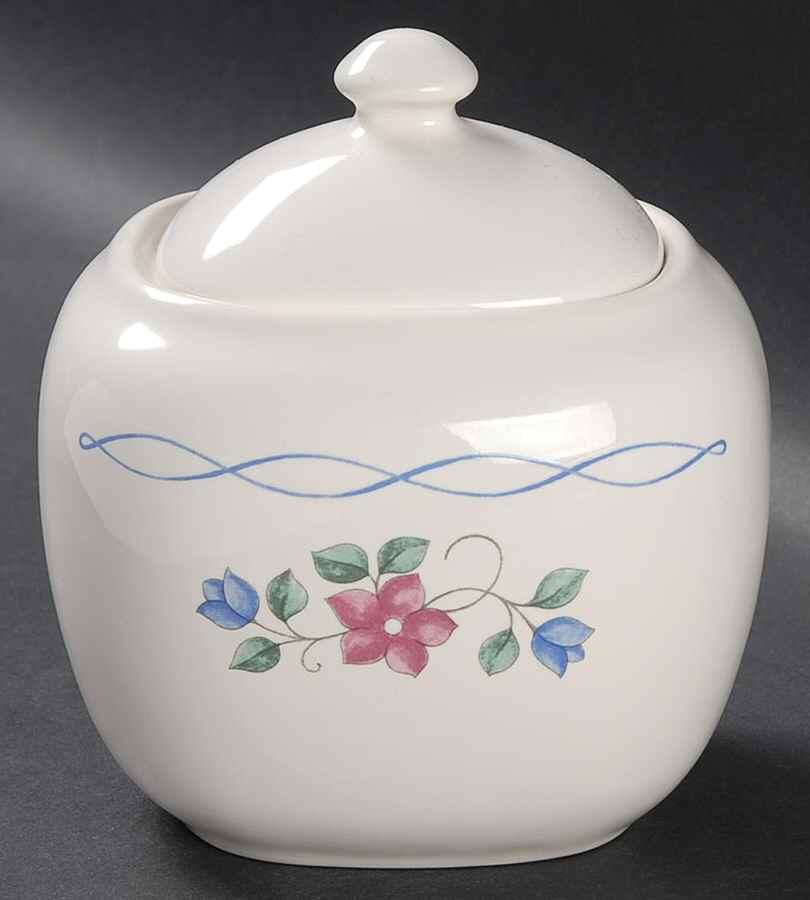 Bonnie Brae Sugar Bowl & Lid by Pfaltzgraff-1