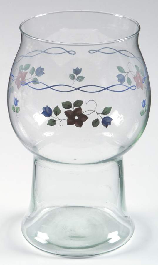 Bonnie Brae Glass Pillar Float Candleholder by Pfaltzgraff-1