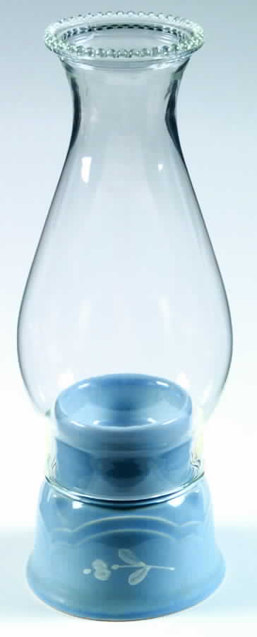 Bouquet Hurricane Lamp & Globe by Pfaltzgraff-1