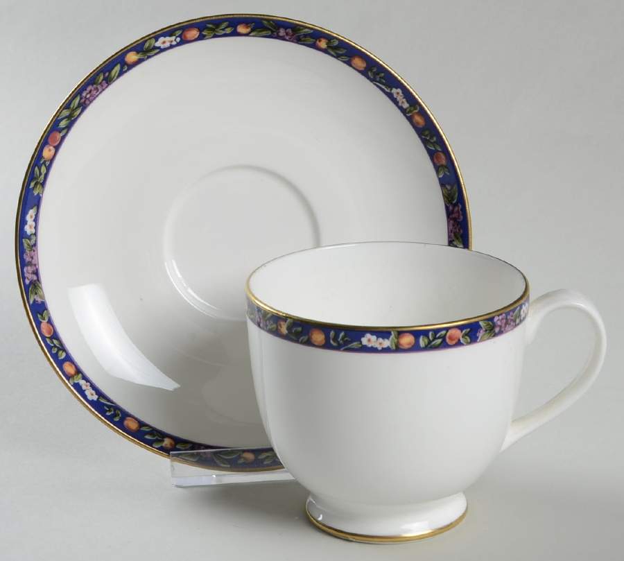 Camden Footed Cup & Saucer Set by Pfaltzgraff-1