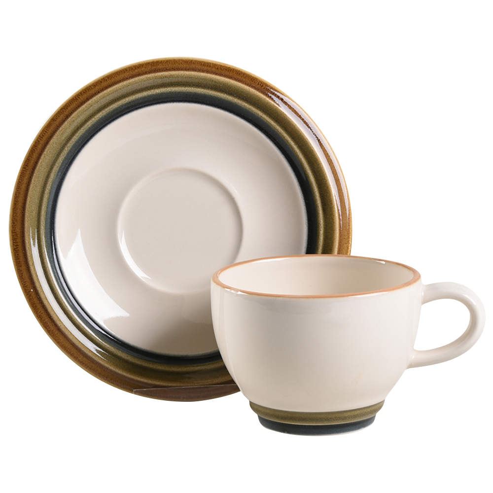 Canyon Ridge Flat Cup & Saucer Set by Pfaltzgraff-1
