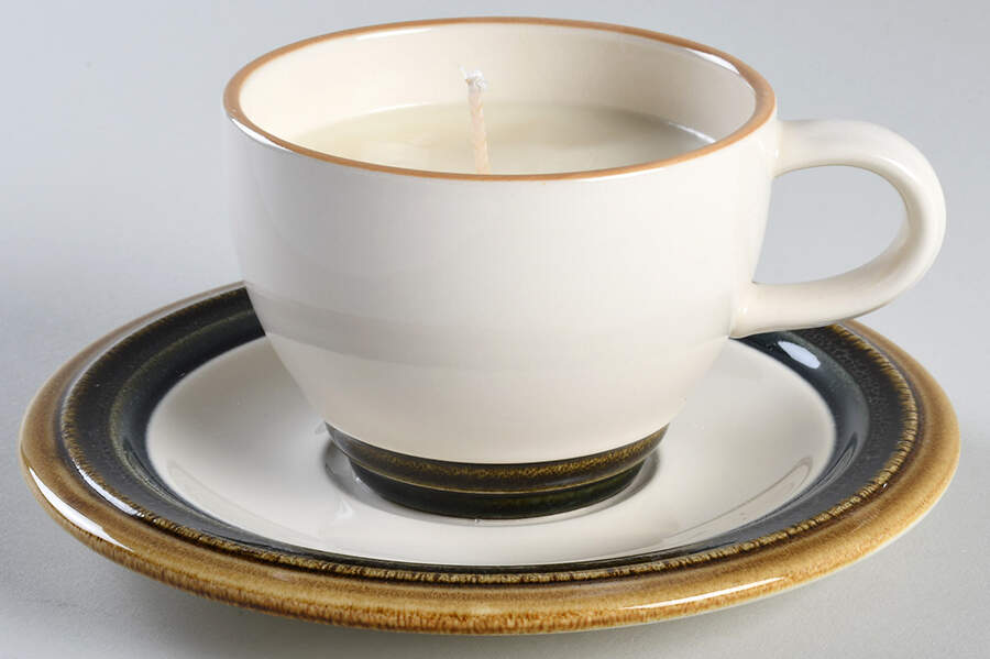 Canyon Ridge Scented Cup & Saucer Candle-Coffee  HC by Pfaltzgraff-1