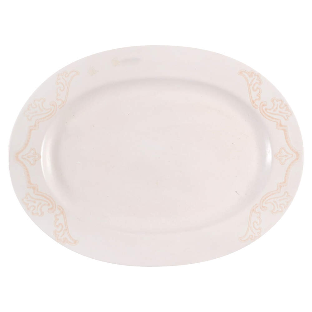 Carrara 14" Oval Serving Platter by Pfaltzgraff-1
