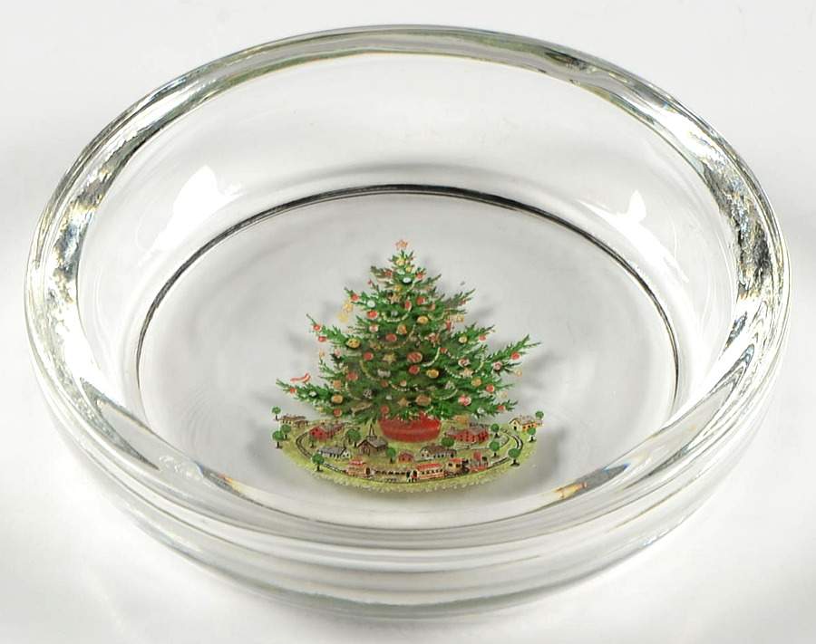 Christmas Heritage Glassware Coaster by Pfaltzgraff-1