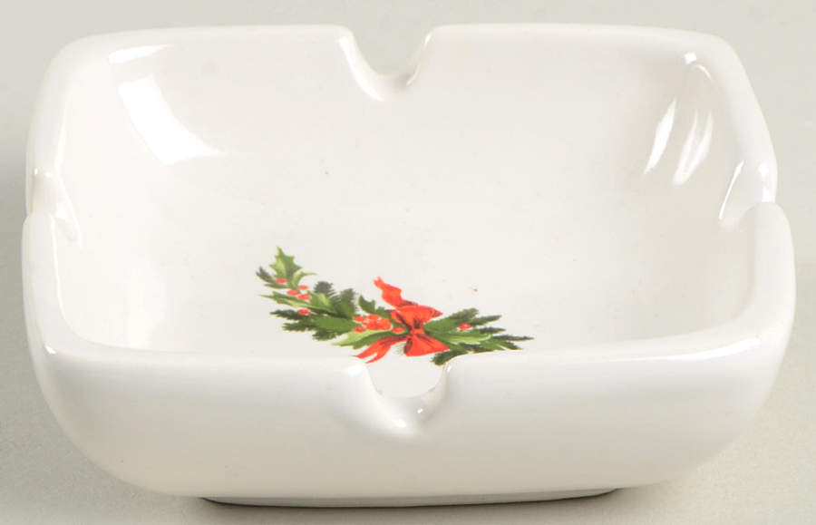 Christmas Heritage 4" Square Ashtray by Pfaltzgraff-1