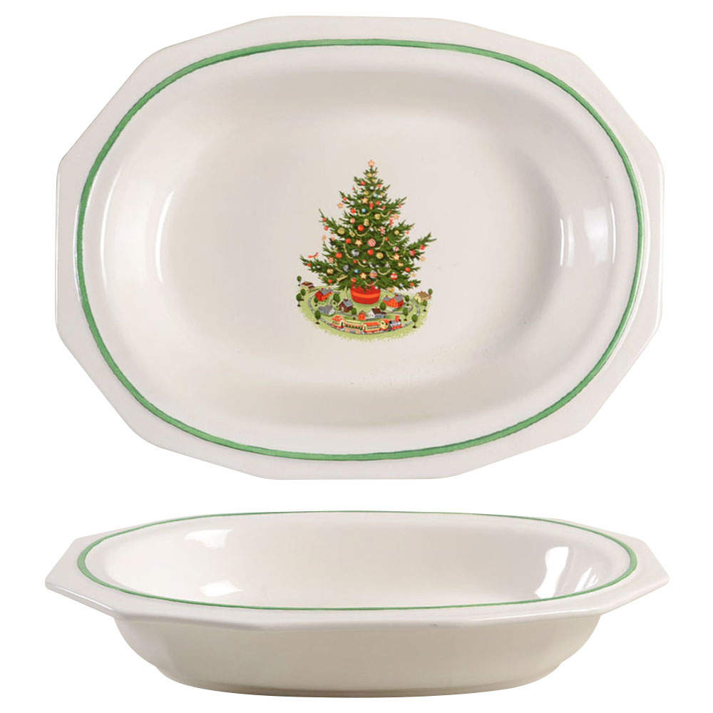 Christmas Heritage 10" Oval Vegetable Bowl by Pfaltzgraff-1