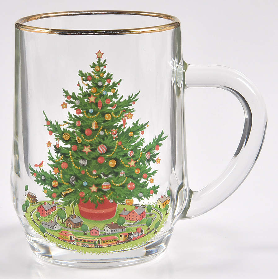 Christmas Heritage Glassware Mug by Pfaltzgraff-1