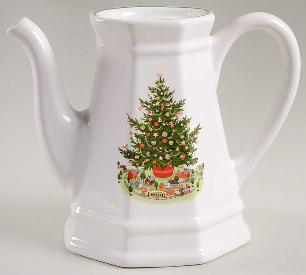 Christmas Heritage Teapot No Lid by Pfaltzgraff-1