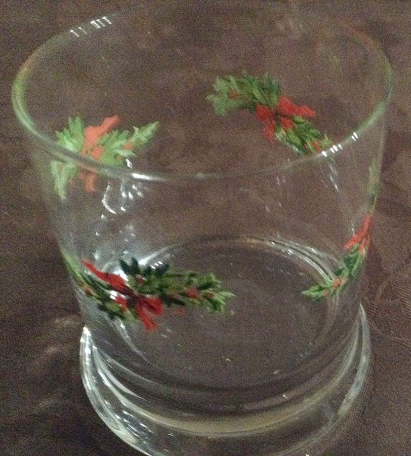 Christmas Heritage 6 Oz Glassware Juice by Pfaltzgraff-1