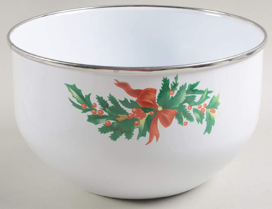 Christmas Heritage 7" Metal Bowl by Pfaltzgraff-1
