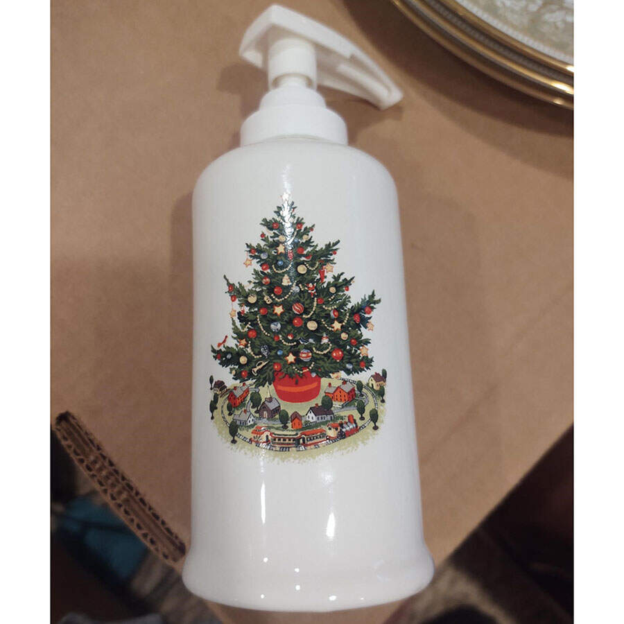 Christmas Heritage Lotion Dispenser by Pfaltzgraff-1