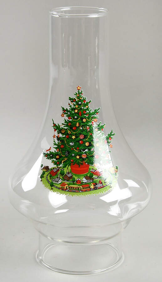Christmas Heritage Globe for Hurricane Lamp by Pfaltzgraff-1