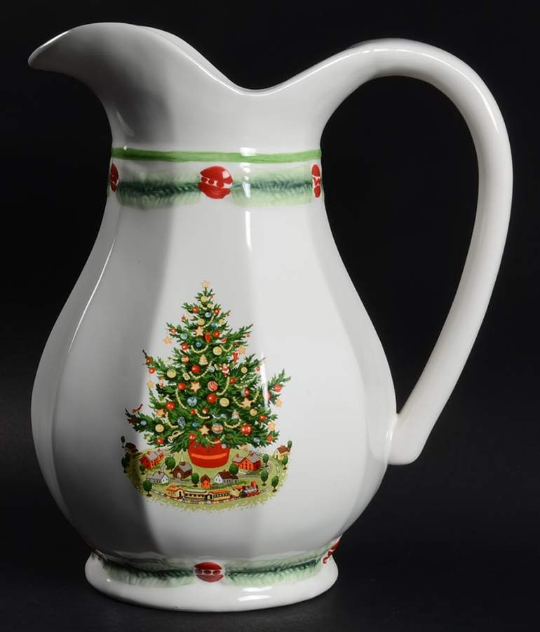 Christmas Heritage 128 Oz Sculpted Pitcher by Pfaltzgraff-1