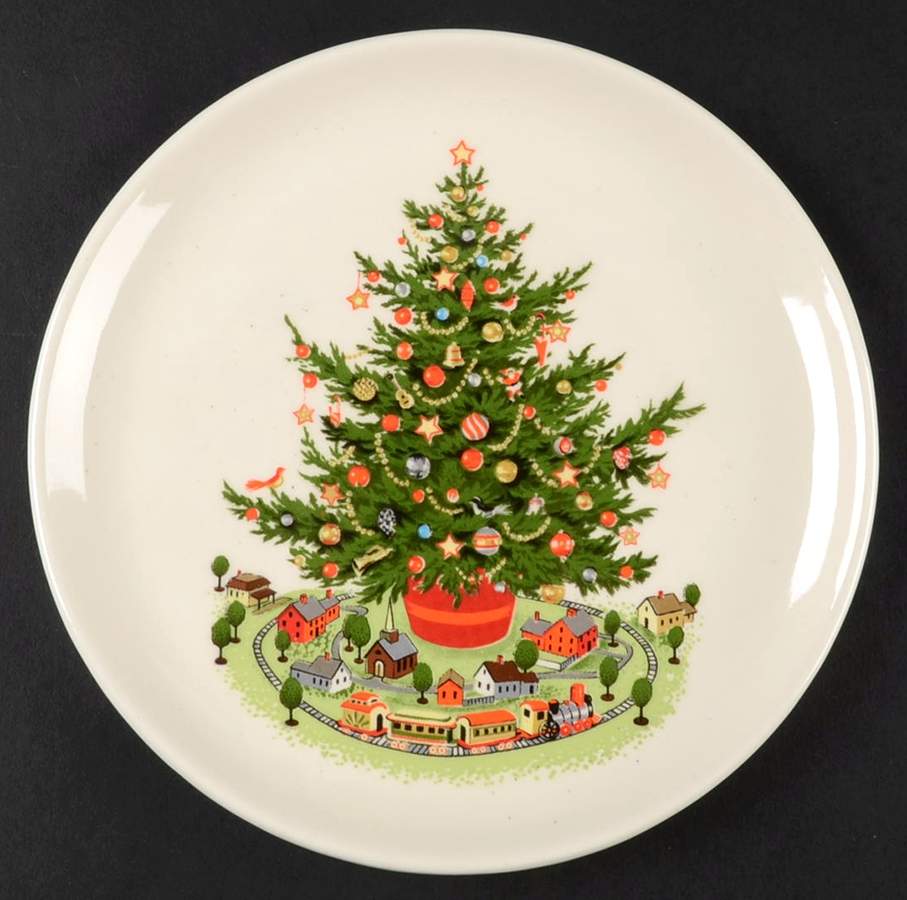 Christmas Heritage Bread & Butter/Canape Plate by Pfaltzgraff-1
