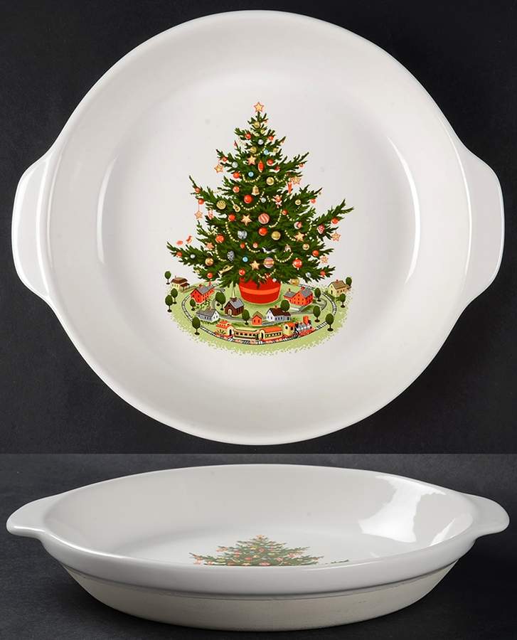 Christmas Heritage 10" Pie Baking Plate by Pfaltzgraff-1