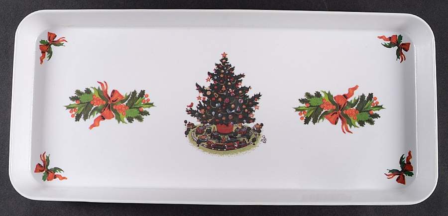 Christmas Heritage 13" Melamine Sandwich Tray by Pfaltzgraff-1
