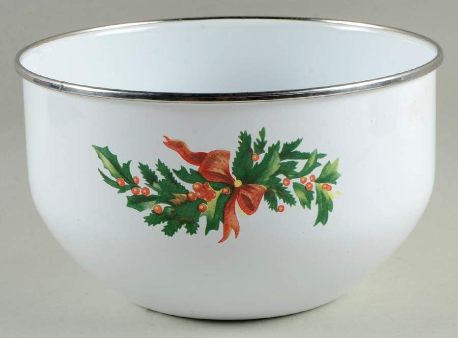 Christmas Heritage 7" Metal Bowl by Pfaltzgraff-1