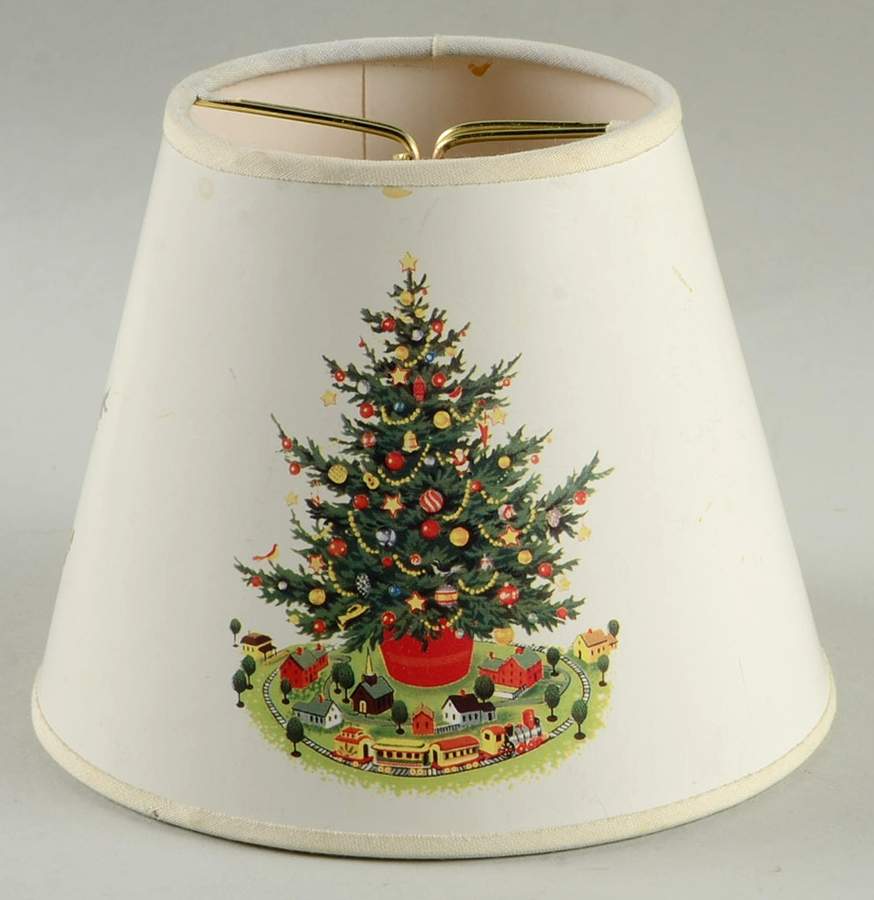Christmas Heritage Shade for Electric Candlestick Lamp by Pfaltzgraff-1