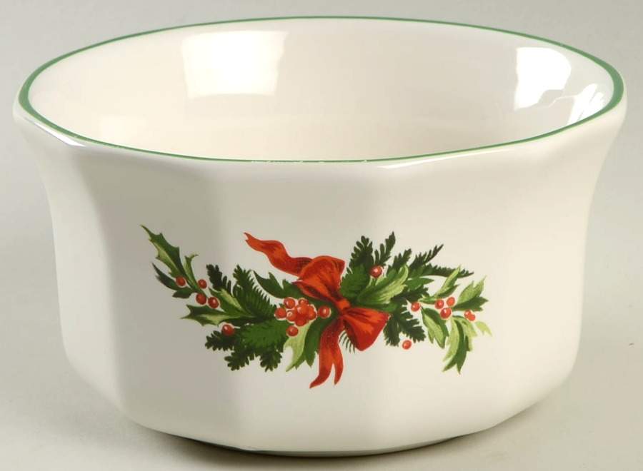 Christmas Heritage Open Butter Tub by Pfaltzgraff-1