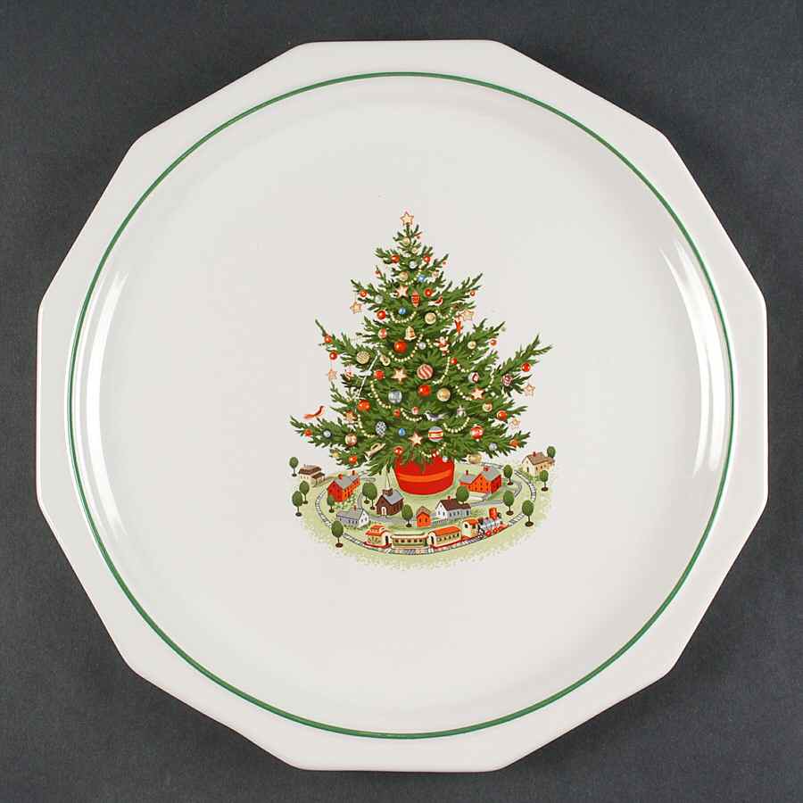Christmas Heritage 12" Chop Plate (Round Platter) by Pfaltzgraff-1