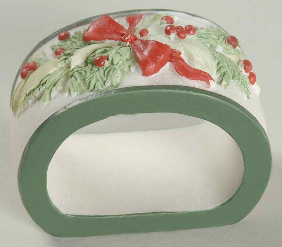 Christmas Heritage Resin Napkin Ring by Pfaltzgraff-1