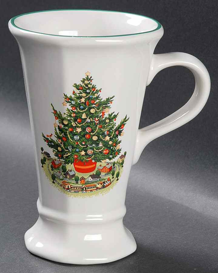 Christmas Heritage Footed Latte Mug by Pfaltzgraff-1