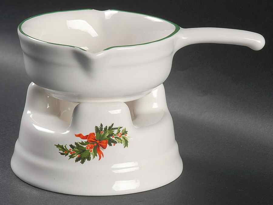 Christmas Heritage Potpourri-Butter Sauce W/ Stnd by Pfaltzgraff-1