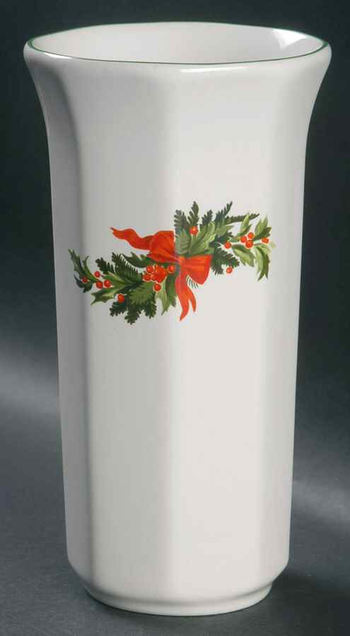 Christmas Heritage 7" Vase by Pfaltzgraff-1