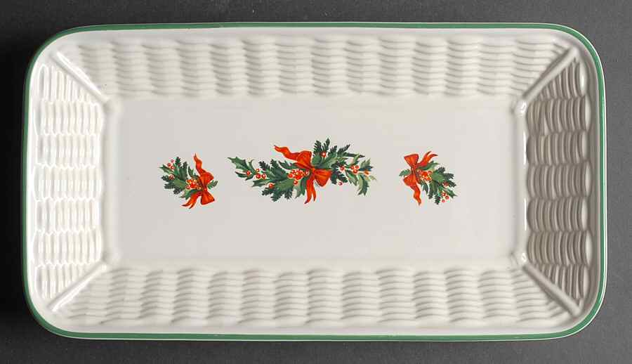 Christmas Heritage Bread Basket Tray by Pfaltzgraff-1