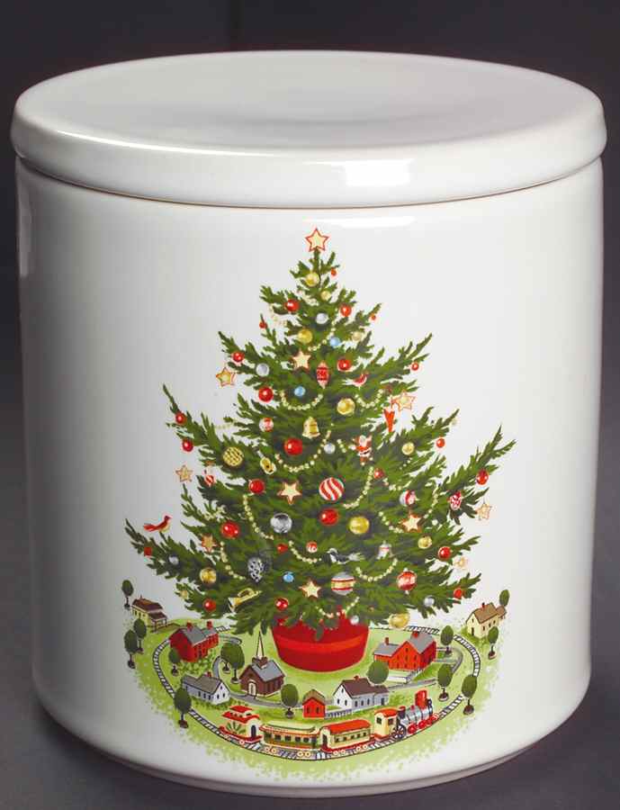 Christmas Heritage Small Canister & Lid by Pfaltzgraff-1