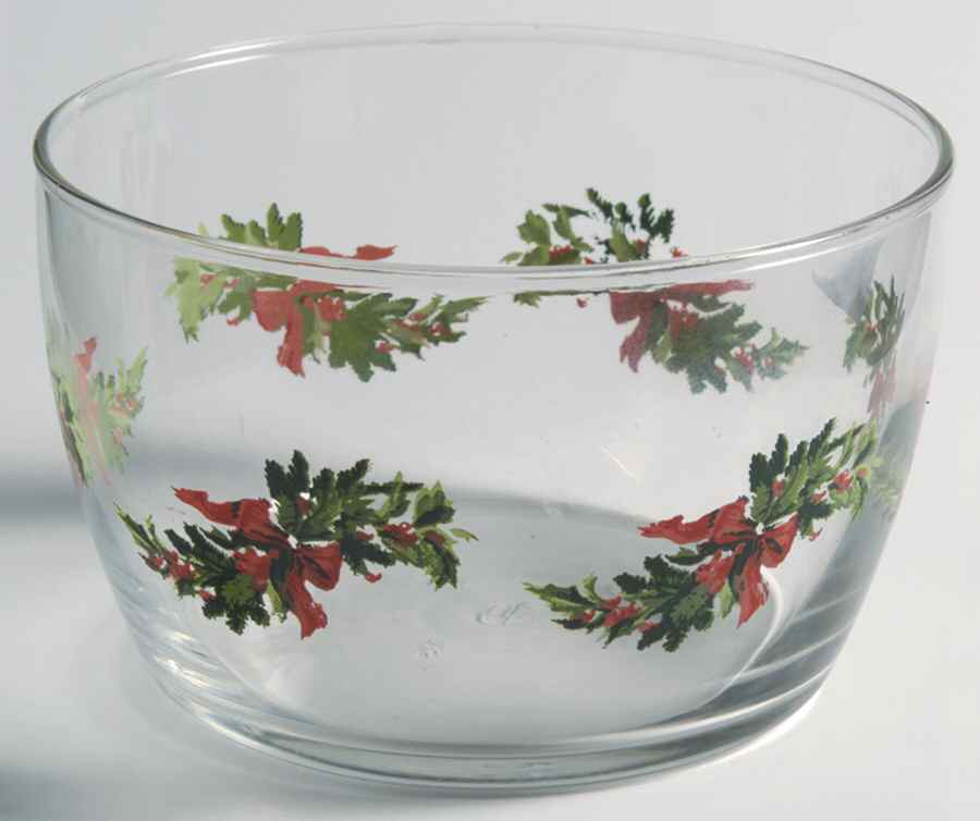 Christmas Heritage Glassware All Purpose Bowl by Pfaltzgraff-1
