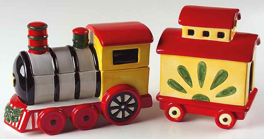 Christmas Heritage 4 Piece Candy Train by Pfaltzgraff-1