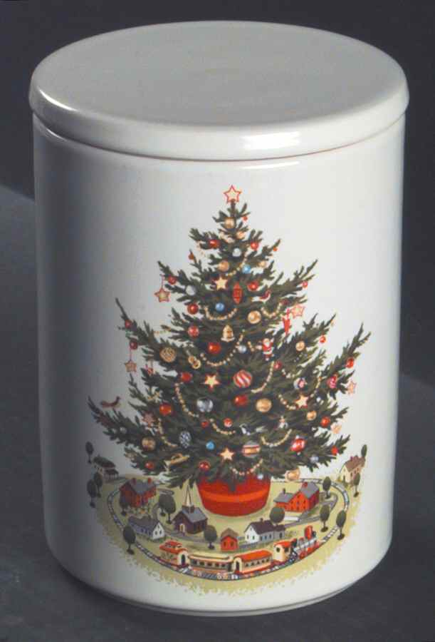 Christmas Heritage Medium Canister & Lid by Pfaltzgraff-1