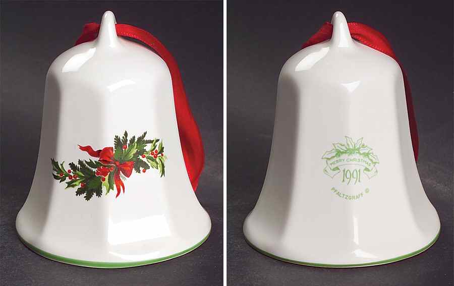 Christmas Heritage 1991 Collector Bell by Pfaltzgraff-1